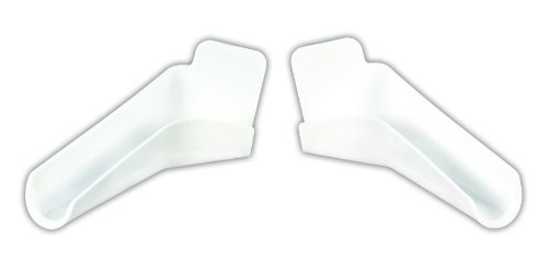 JR Products 655-FLEX-PW-A Flexible Extended RV Rain Gutter Spout - 2 Pack