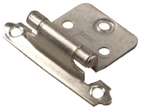 RV Designer H238 Nickel Plated Self-Closing Hinge - 2 Pack