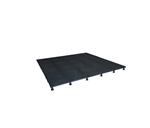 Travel Easy Decks 360425 RV Portable Deck Kit - 10' x 10' Black Plastic