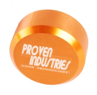 Proven Industries 400A Orange Puck Lock, Keyed Different