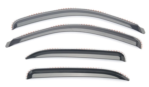 Putco 4030209QC Element In-Channel Tape-On Window Rainguard For Dodge/Ram - Set of 4