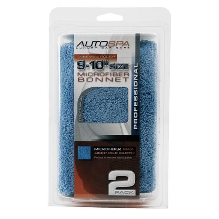 Carrand 40408AS 9-10" Microfiber Polishing Bonnet - 2 Pack