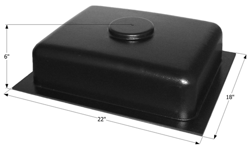 Icon 12413 6-Gallon RV Holding Tank With Bottom Drain HT100BD