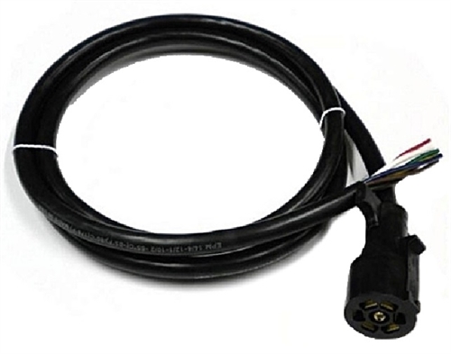 RV Pigtails 41016 7-Way Male Blade Heavy Duty Trailer Cable - 16 Ft