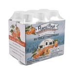 Camco Floral Flush RV Holding Tank Treatment - Orange Blossom - (6) 4 Oz Bottles