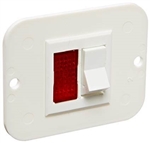 Atwood Single Panel Power Switch For Atwood Gas/Electric Ignition Water Heaters, 12V, White