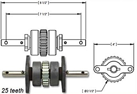 Lippert Gear Pack - ER w/Roll Pins Assy