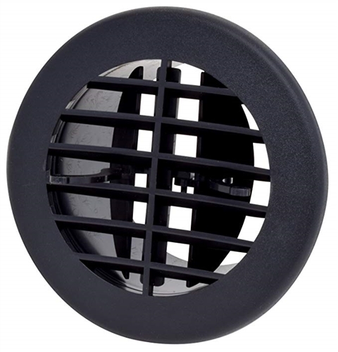 Valterra A10-3353VP Air Vent With Damper - Black - 4"