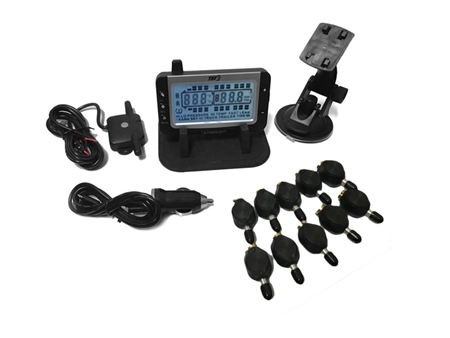 TST TST-507-FT-10 Flow Through Sensor Tire Pressure Monitoring System - Black & White - 10 Pack