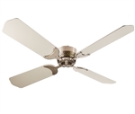 LaSalle Bristol 410TSDC42BNWH RV Ceiling Fan Nickel With White Blades