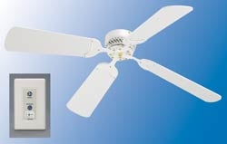 White 12 Volt RV Ceiling Fan