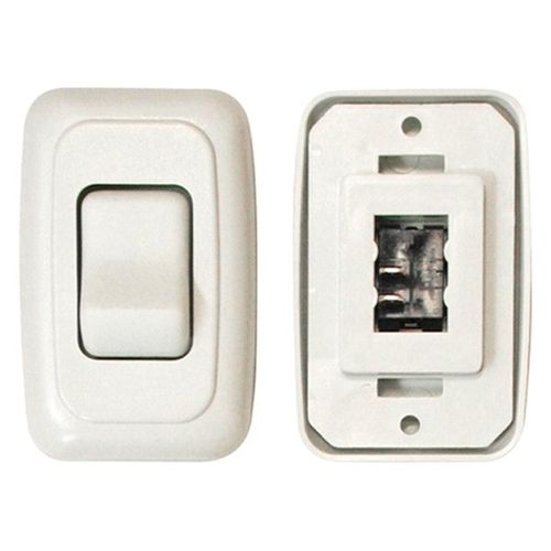 Valterra DG3101VP Single Contoured On/Off Switch - White