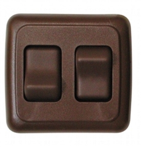 Valterra DG3218VP Double Contoured On/Off Switch - Brown