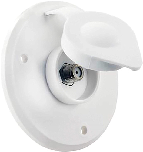 Thetford 94320 TV Cable Entry Plate - Polar White