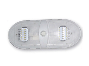 Valterra DG65430VP Slim Line Double Dome LED Light Daylight - 5500K