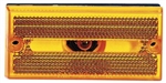 Peterson Rectangular Clearance/Side Marker Light, 3.88" x 1.8", Amber