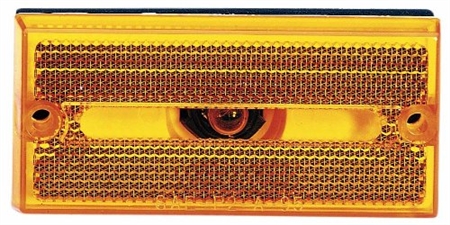 Peterson Rectangular Clearance/Side Marker Light, 3.88" x 1.8", Amber