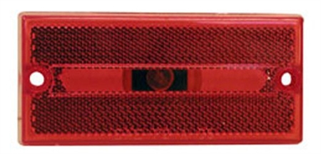 Peterson Rectangular Clearance/Side Marker Light, 3.88" x 1.8", Red