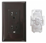 Valterra DG15BRVP Brown Receptacle