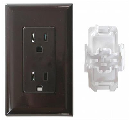 Valterra DG15BRVP Brown Receptacle