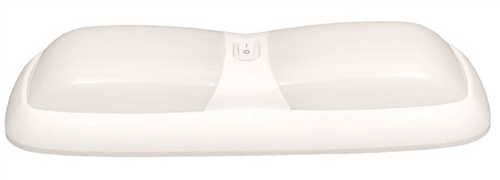 Gustafson AM4004 Double Eurostyle Interior RV Light - White