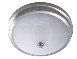 Gustafson 55AM 556XYZ15 Satin Nickel Low Profile RV Dome Light - 8" Diameter