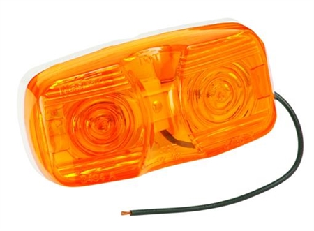 Bargman 32-003440 Amber Dual Bulb Clearance Light