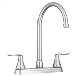 Dura Faucet DF-PK330HLH-SN RV J-Spout Kitchen Faucet - Satin Nickel