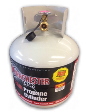 Manchester Tank Steel Tank LP Gas Cylinder - 20Lbs