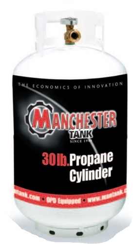 Manchester Tank 1160TCTH.5 Steel Tank LP Gas Cylinder - 30 Lbs