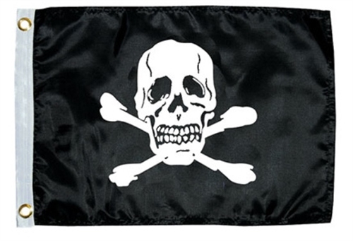 Taylor Made 1818 Pira-Tude Jolly Roger Novelty Flag - 12" x 18"