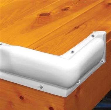 Taylor Made 46081 Dock Pro Corner Mount Vinyl Dock Bumper - 10" x 10" - White