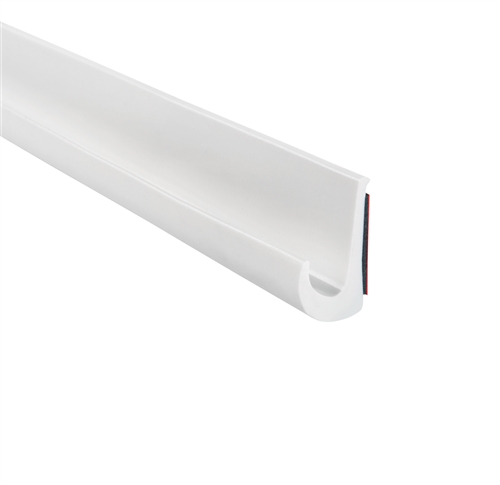 Trim-Lok DRW-10 Peel And Stick Drip Rail Rain Gutter - 10 Ft - White