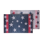 Faulkner 68865 Reversible RV Patio Mat, Stars N' Stripes Design - 68" x 36"