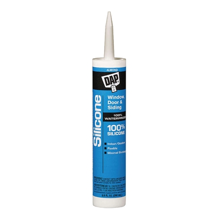 DAP 7079808641 100% Silicone Window & Door Sealant - Clear - 9.8 Oz