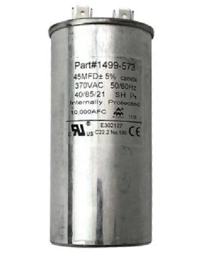 Coleman Mach 1499-5731 Air Conditioner Run Capacitor - 45 MFD