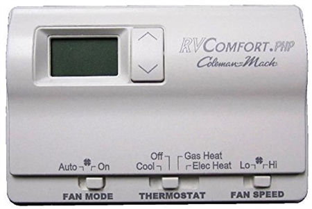 Coleman Mach 6536A3351 Digital 2-Stage Heat Pump/Gas Furnace RV Wall Thermostat - White