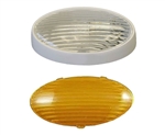 LaSalle Bristol GSAM4033 Oval RV Porch Light With Clear And Amber Lenses - Without Switch