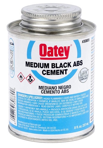 Oatey 30889 ABS Cement For Waste Draining Pipes - 8 Oz