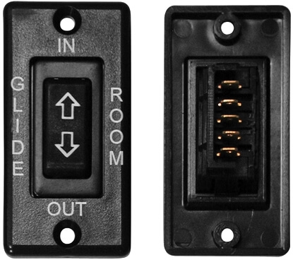 Valterra DG171586BVP 5 Pin In-Line Terminal Switch DPDT - Black W/Plate