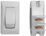 Valterra DG110UPB On/Off Rocker Switch - White - 3 Pack