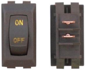 Valterra DG152UPB Labeled 12V On/Off Switch - Brown/Gold - 3 Pack