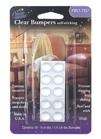 Magic Mounts 3745 Self Sticking Clear Bumpers - 10 Pack