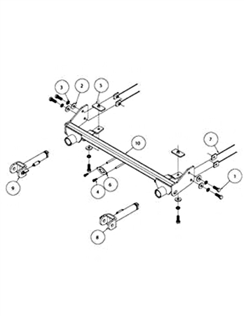 Roadmaster 2010 - 2018 Jeep Wrangler EZ5 Bracket Kit