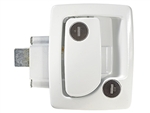 RV Designer TriMark Trailer Latch With Deadbolt - White