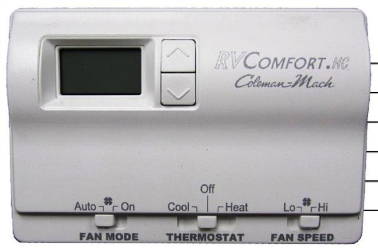 Coleman Mach 8330-3362 Digital Heat/Cool RV Thermostat - White