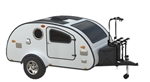 Arvika Bike Rack 7002AFTAB for Teardrop Trailer.