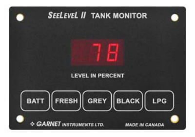 Garnet 709-RVC SeeLevel II Tank Monitor - Monitor Only