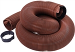 Valterra EZ Flush Sewer Drain Hose With Adapter - 20 Ft