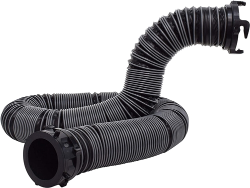 Valterra D04-0610 Silverback Extension Sewer Hose, 10' Extended, Black